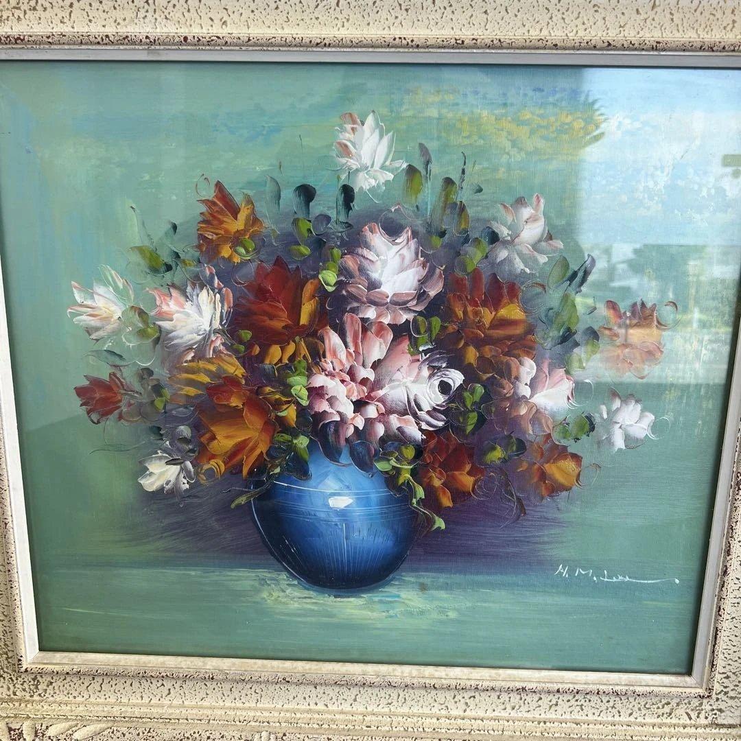 花瓶の花 油彩画