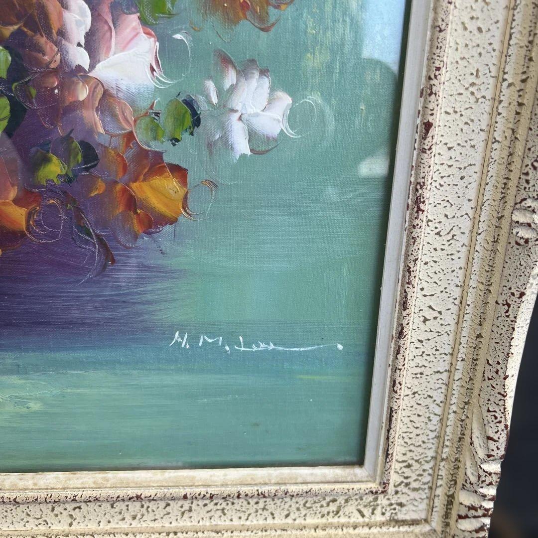 花瓶の花 油彩画