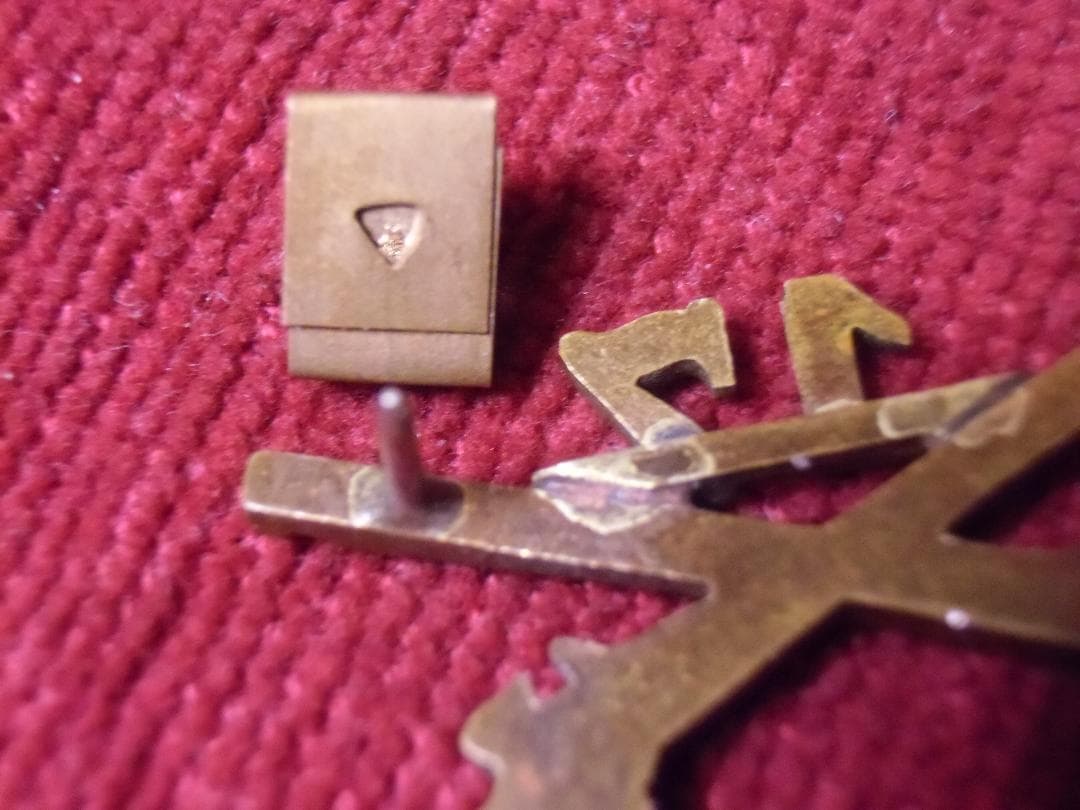 ★１９３０年代＊アメリカ軍＊陸軍＊歩兵第１７連隊将校襟章＊シングル（実物）