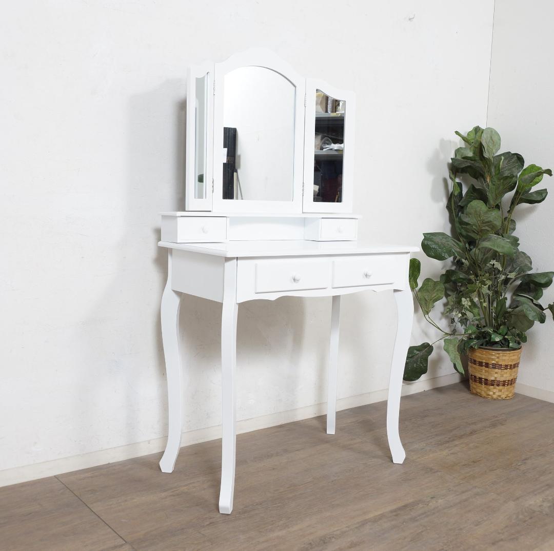 【新品・未使用】　ヨーロピアン調　猫脚　ドレッサー＆チェアー　セット