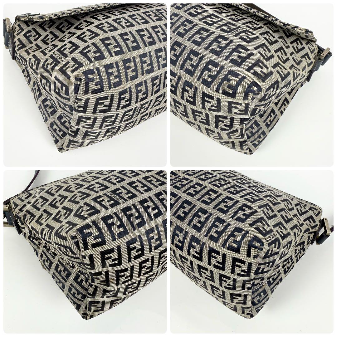 FENDI フェンディ ズッキーノ ワンショルダーバッグ 肩掛け カバン グレー