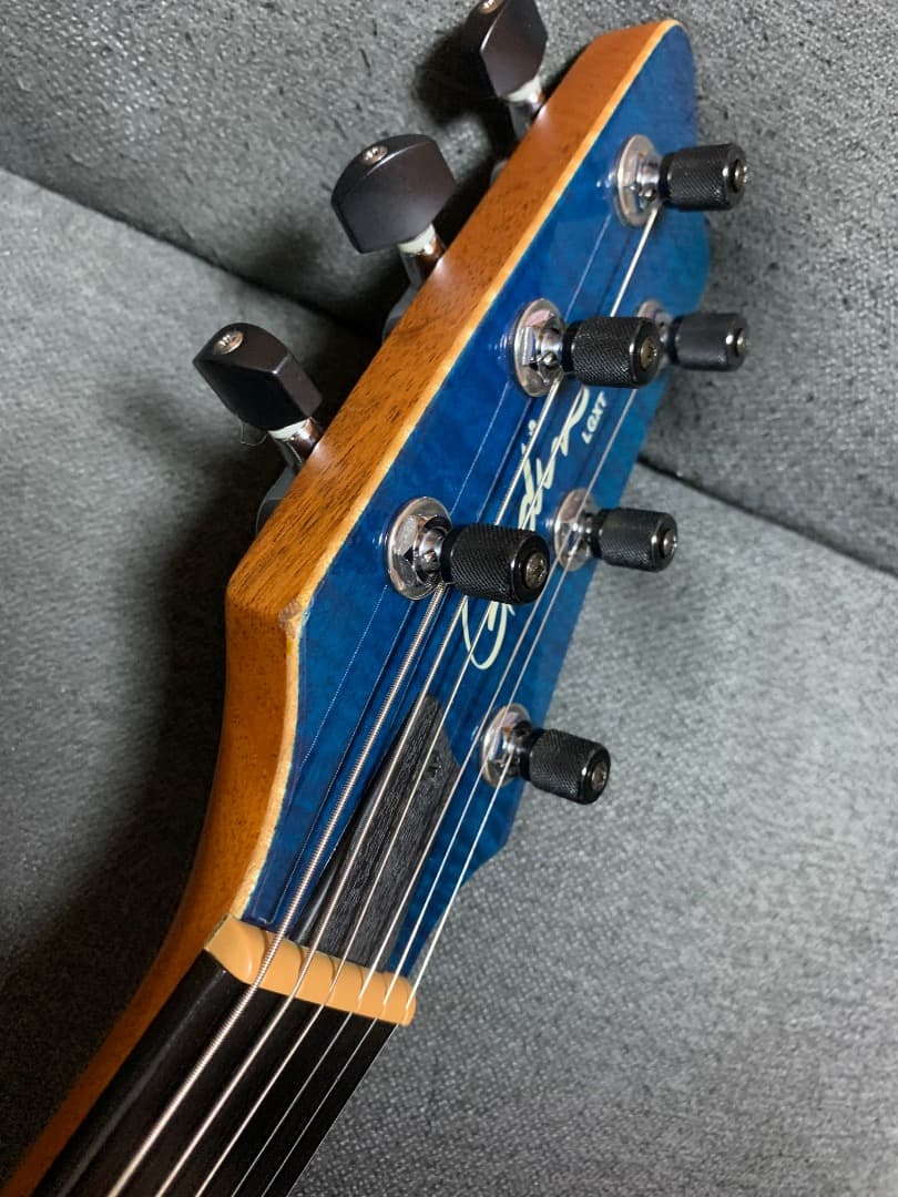 ギター GODIN LGXT Trans Blue Flame AAA SF