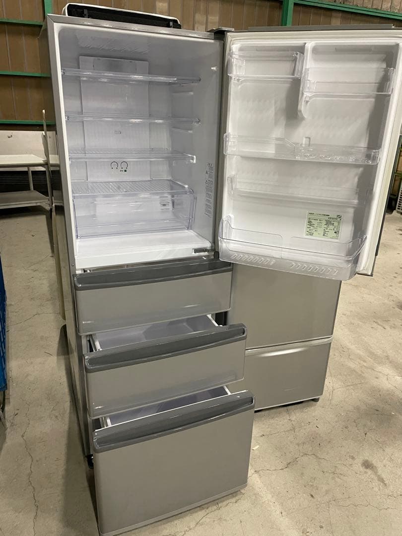 シルバー フレンチドア冷蔵庫 アクゥア355L/2017