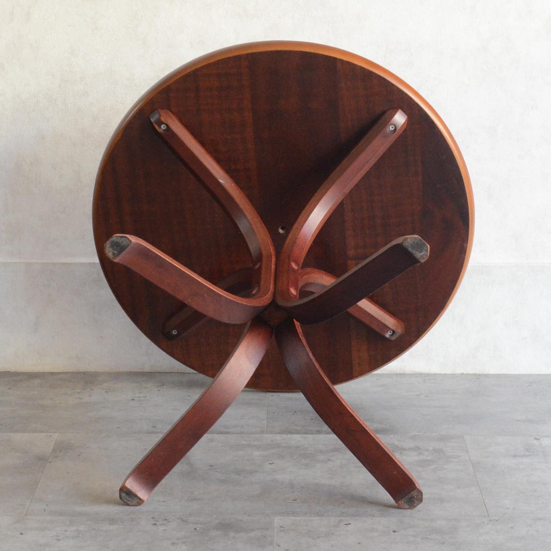 デンマーク 北欧ヴィンテージ ラウンド ローテーブル サイドテーブル 北欧家具