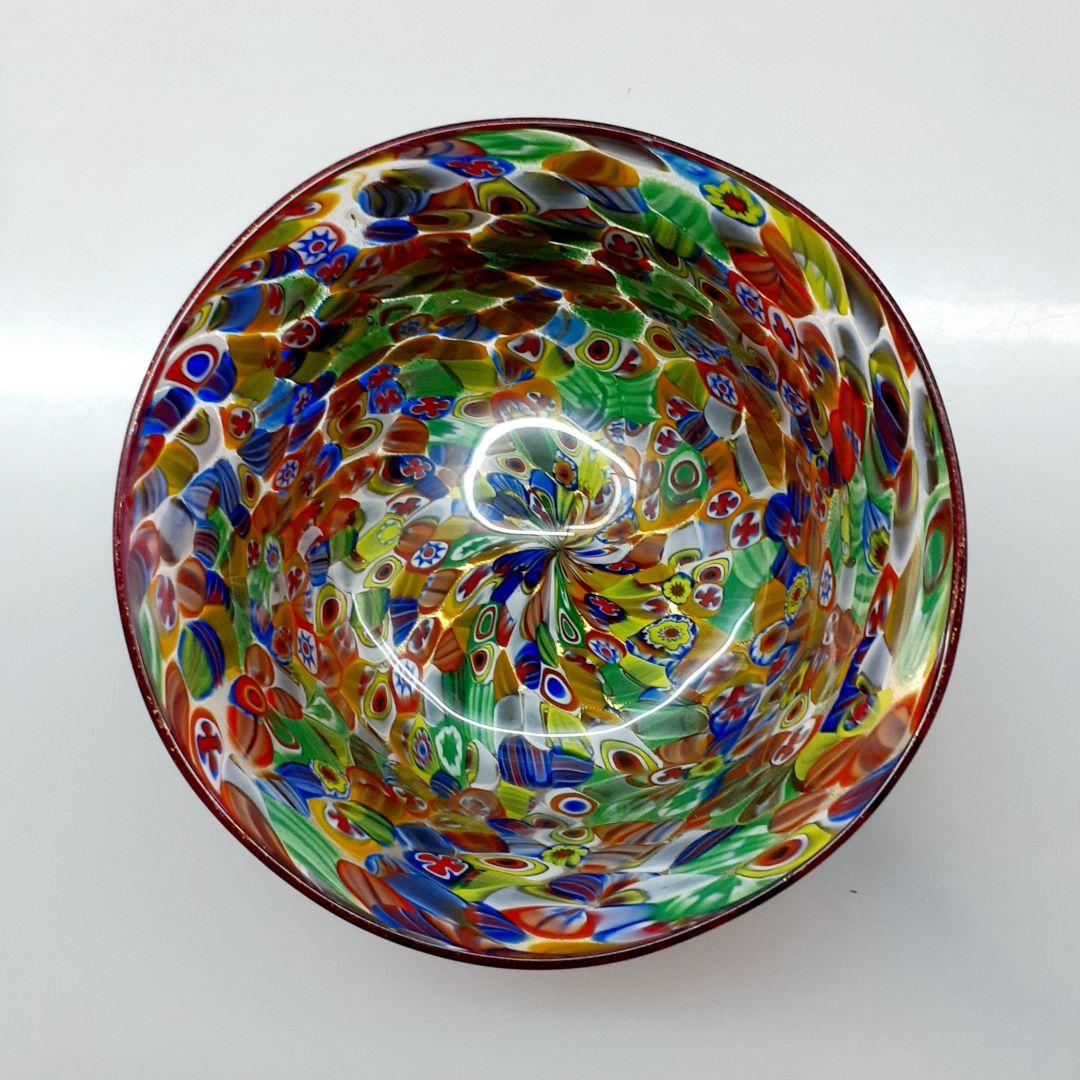 MURANO ムラノ 金彩 ミルフィオリ デザートカップ コンポート