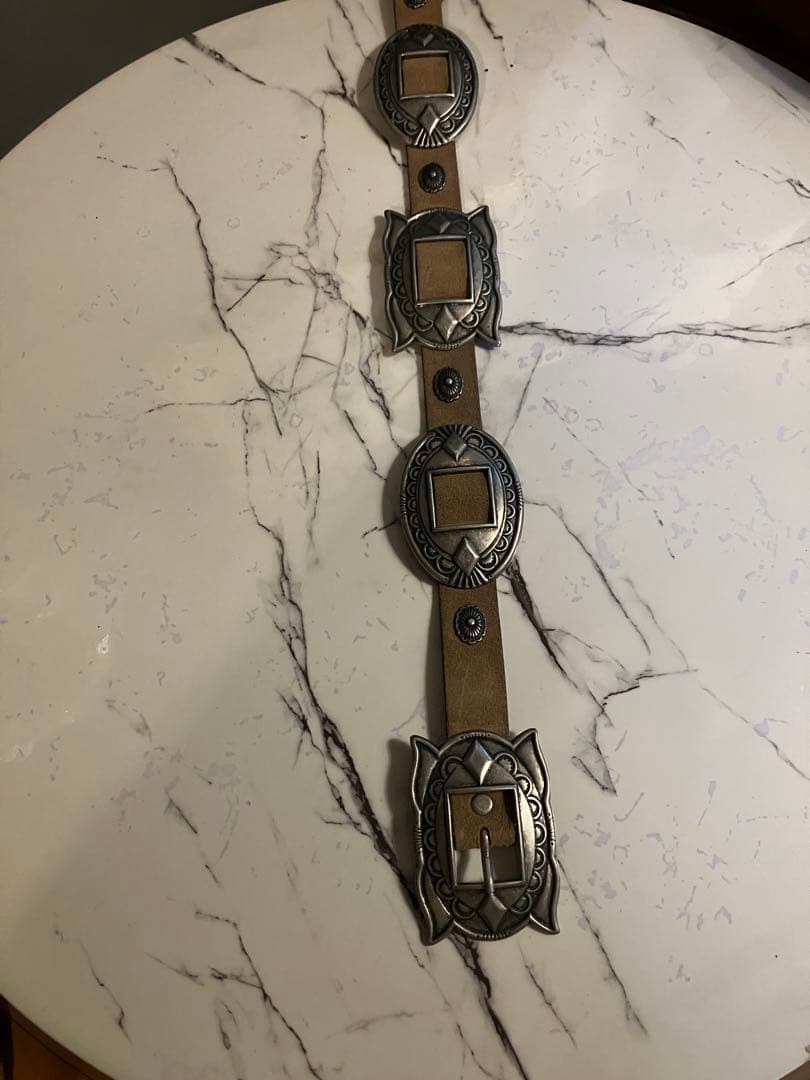 Whim Gazette Puntovita レザーコンチョベルト