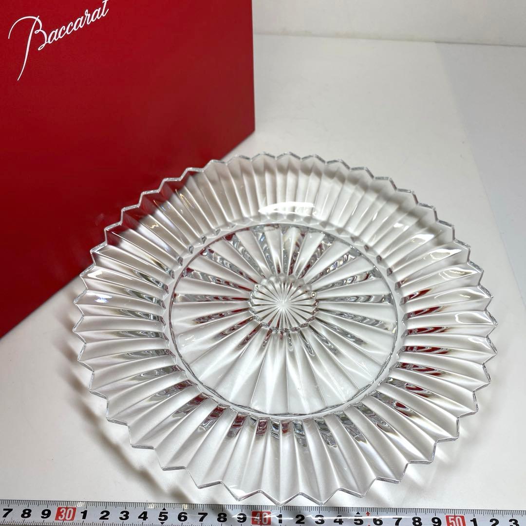 バカラ　ミルニュイ　大皿　A 共箱　直径25.8㎝ 東な7-0120①