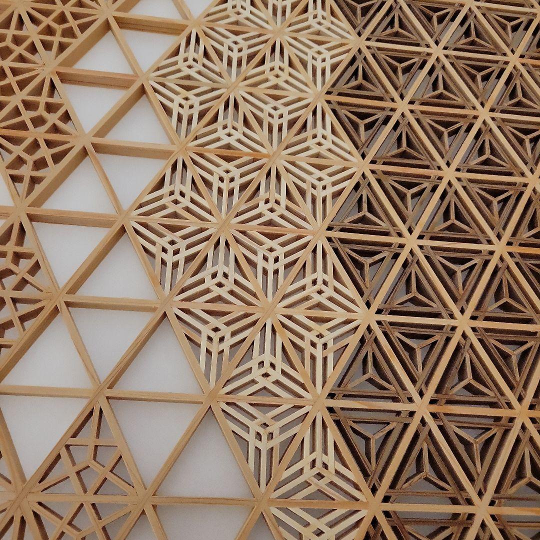 組子細工　組子　衝立　パーテーション　富士