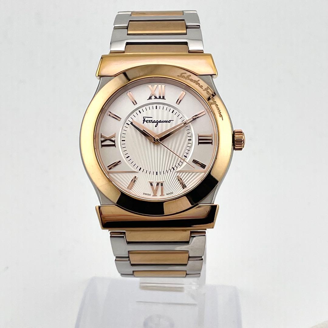 【稼働/新品電池/付属品完備】サルヴァトーレフェラガモ　ベガ　腕時計　メンズ