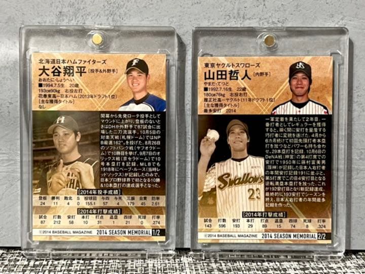 祝優勝大谷翔平　BBMカード　非売品2014年週間ベースボール別冊付き