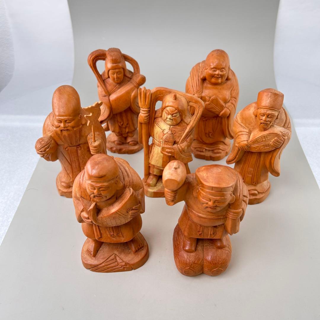 七福神 木製彫刻 7体セット