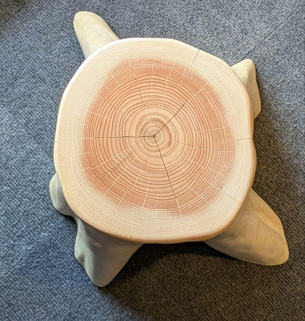 Ai　檜　切り株　丸太　椅子　スツール　 高さ約43.5㎝