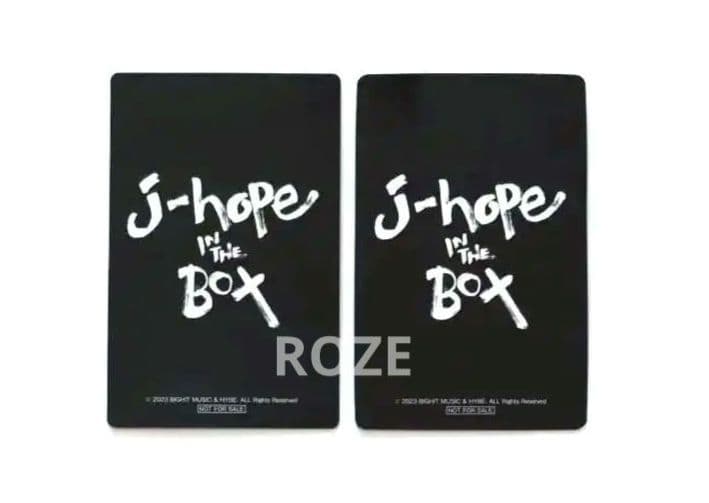 BTS j-hope IN THE BOX 映画 トレカ 2種　ホソク ホビ