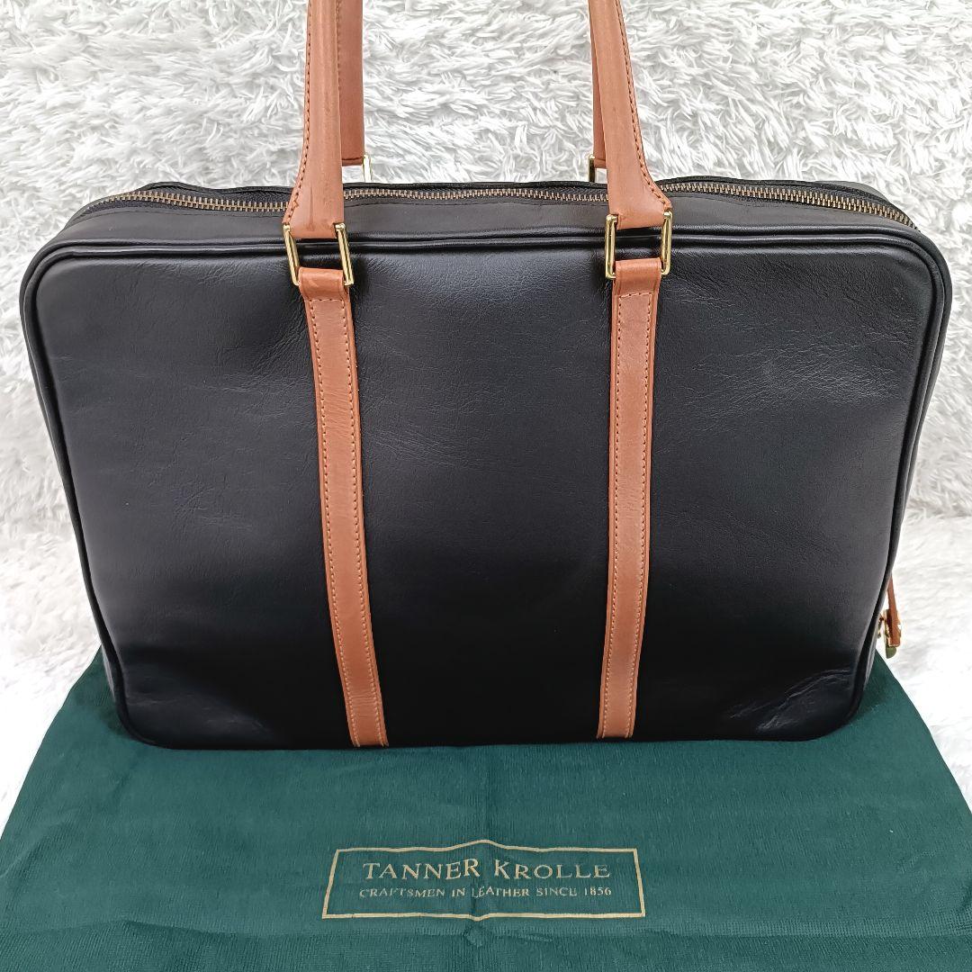 タナークロール レザー ビジネスバッグ ブリーフケース A4収納可 保存袋