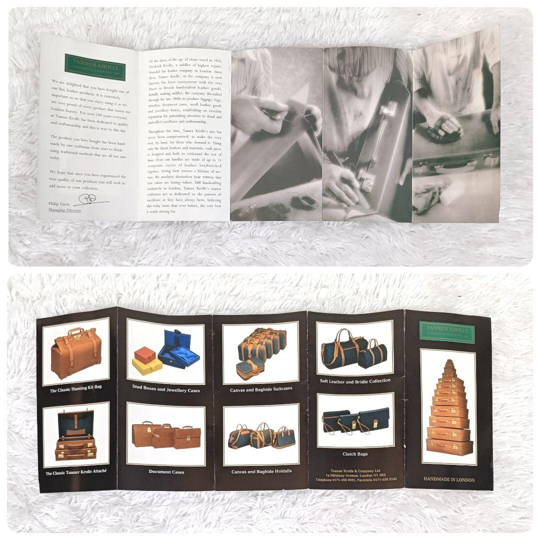 タナークロール レザー ビジネスバッグ ブリーフケース A4収納可 保存袋