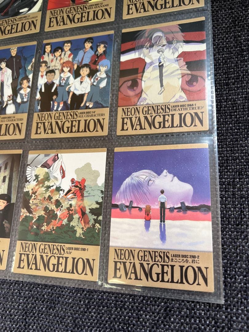 エヴァンゲリオン 1998年 BANDAIグッズ劇場版　特典セット非売品カード