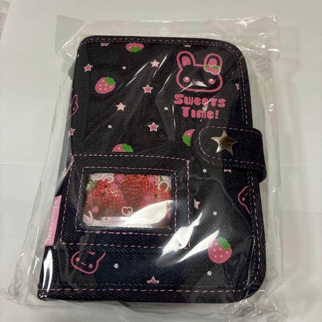 新品未使用　MERING メリング デニム　シール帳　ストロベリー　クローバー