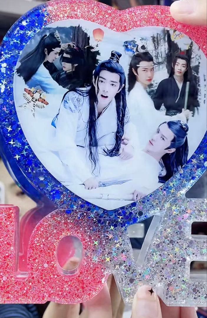 新作 王一博 肖戦 超大Loveスタンド　置物 3点セット❣️確認用❣️0108