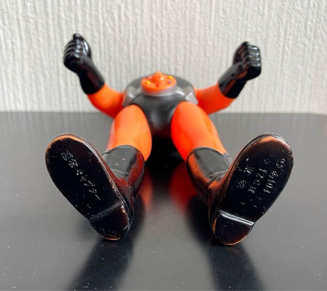 旧バンダイ　忍者キャプター　雷忍　スタンダードサイズ　面取れソフビ　面無し