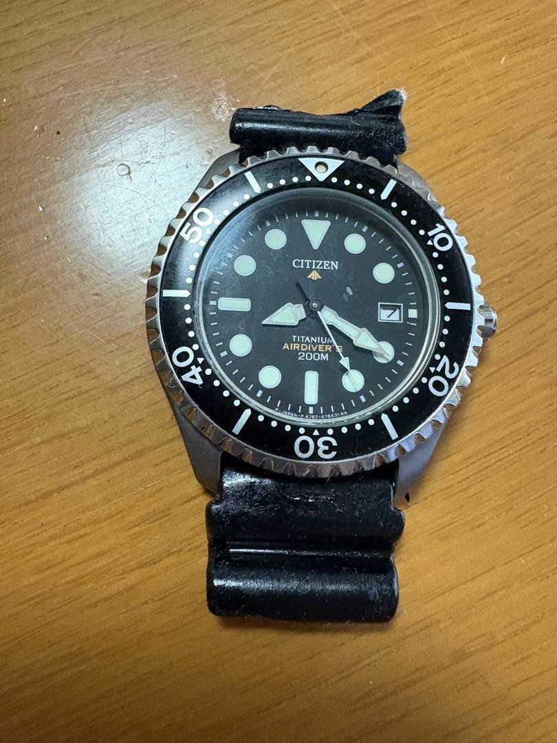 CITIZEN TITANIUM AIRDIVER'S 200M防水