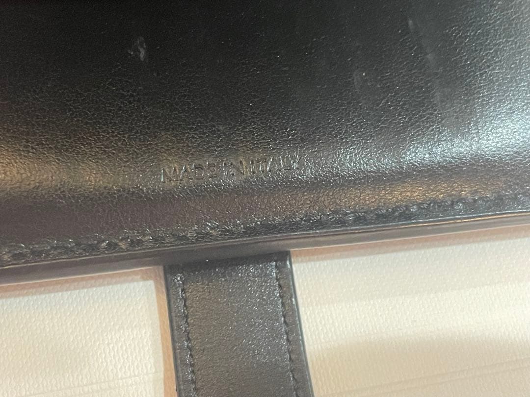 CELINE 二つ折り財布　スモールストラップウォレット　ブラック　黒