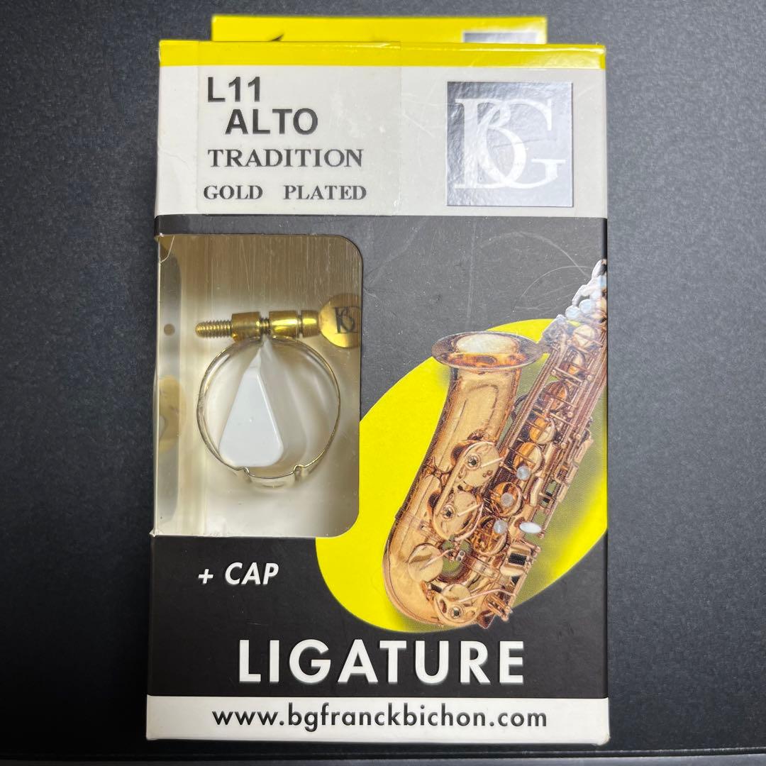 BG リガチャーアルトサックス用 L11 ゴールドプレート