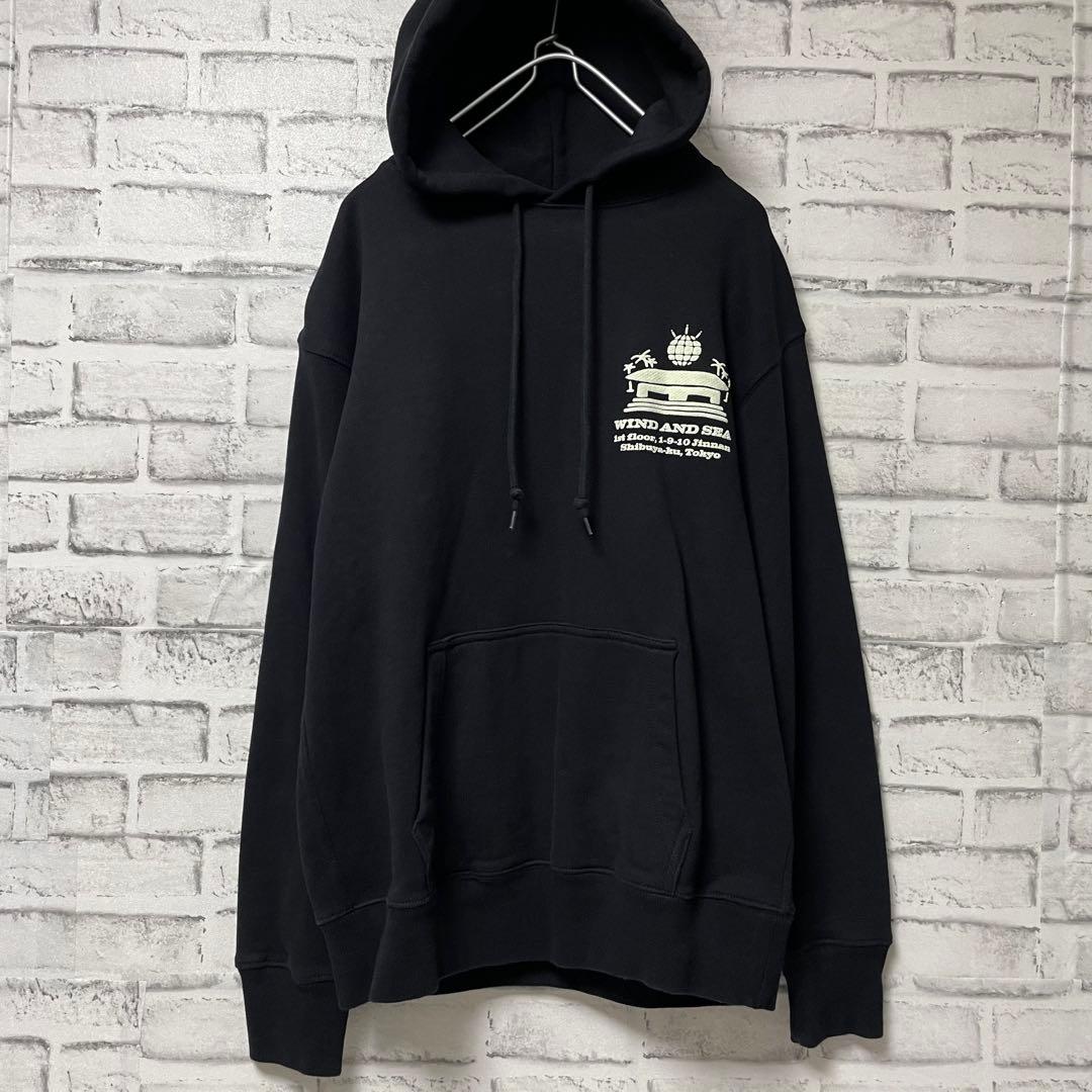 美品！ 希少！ 東京店舗限定 WIND AND SEA ブラックパーカー 大きめ