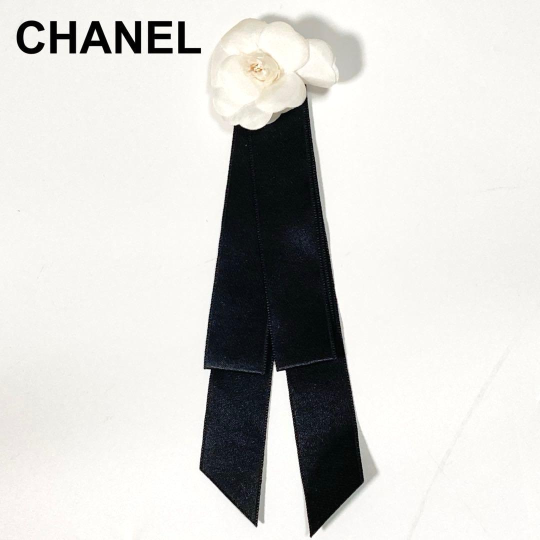CHANEL シャネル カメリア リボン ブローチ vintage
