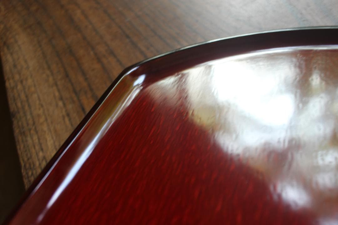 専用！極上朱漆の美しい後藤塗の半月盆4点（検輪島塗半月膳お盆