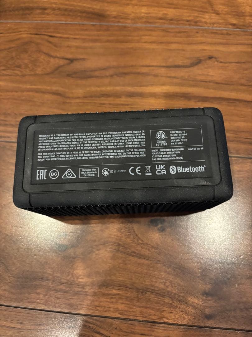 MarshallEMBERTON国内正規品ブラックBluetooth スピーカー