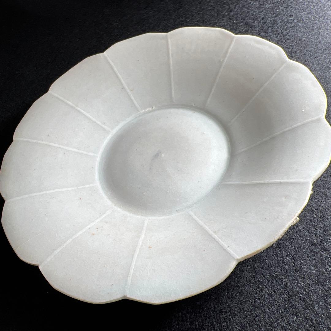 中国宋時代　青白磁薄手皿　幅約12.8㎝　東Y7-1226☆2Fタカサ