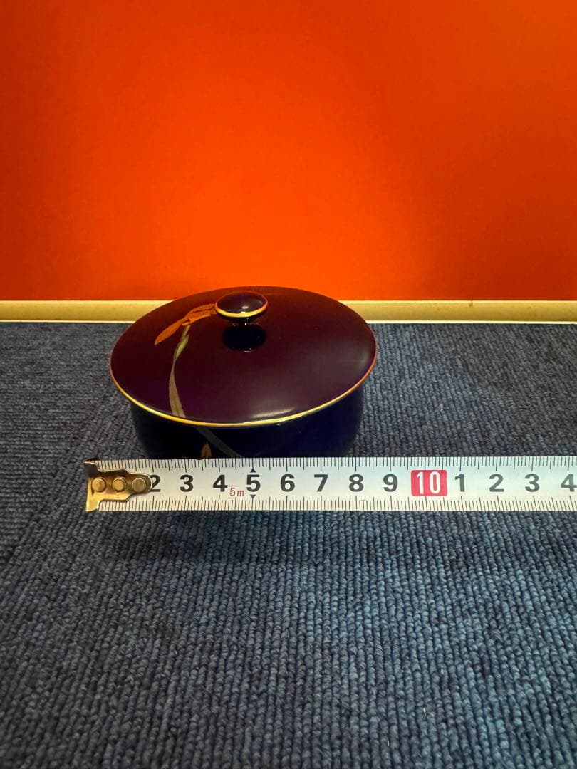 1958 香蘭社　金彩　湯呑蓋付　5客