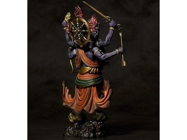 金剛夜叉明王 タケヤ式 自在置物 フィギュア KT-023 着彩