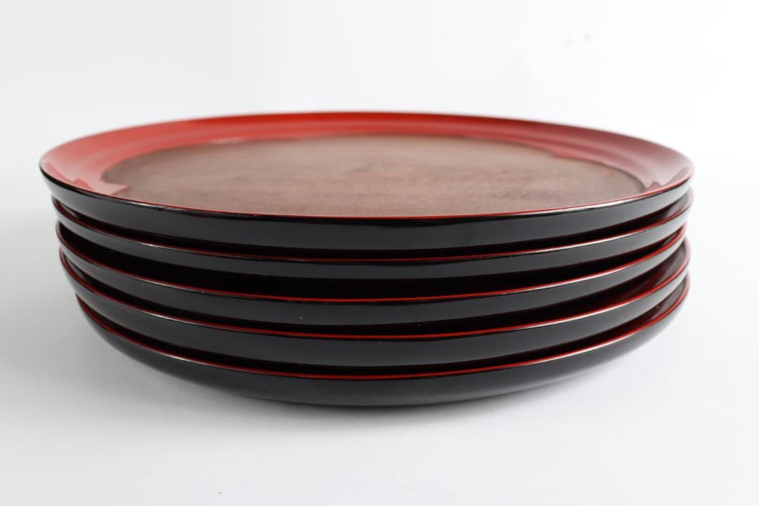 茶道具 丸盆 梅丸盆 五枚