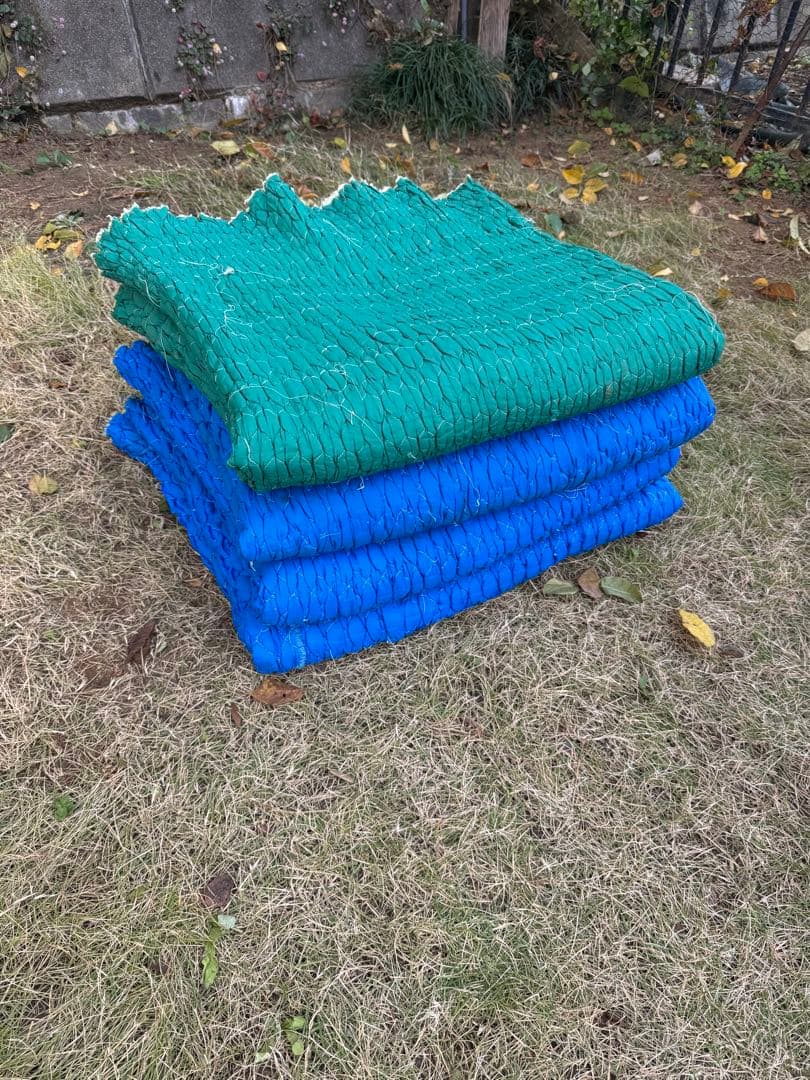 フィットカバーキルティング 引越し資材中古4 枚セット ジャバラ 養生 ②