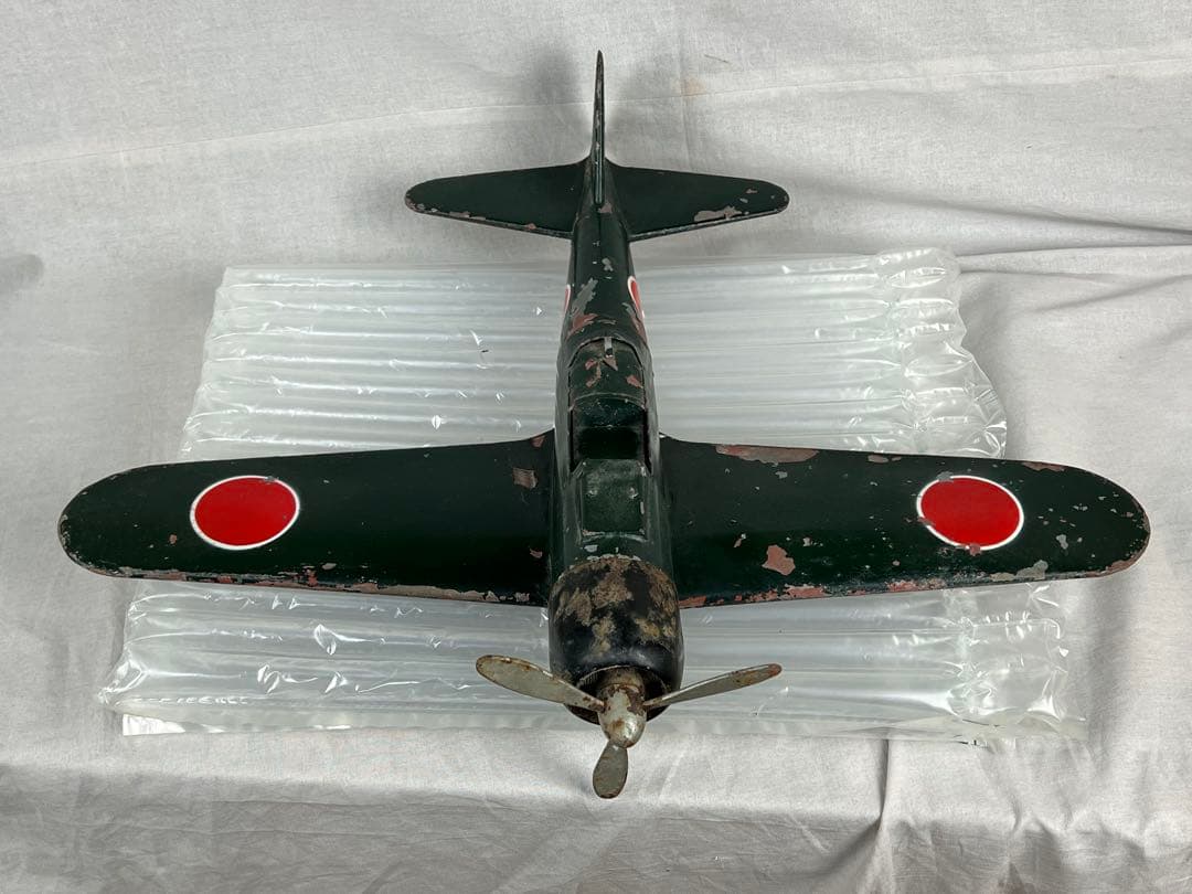 特大★逸品★珍品★古い一体物ブリキの零戦★used★一期一会★難あり