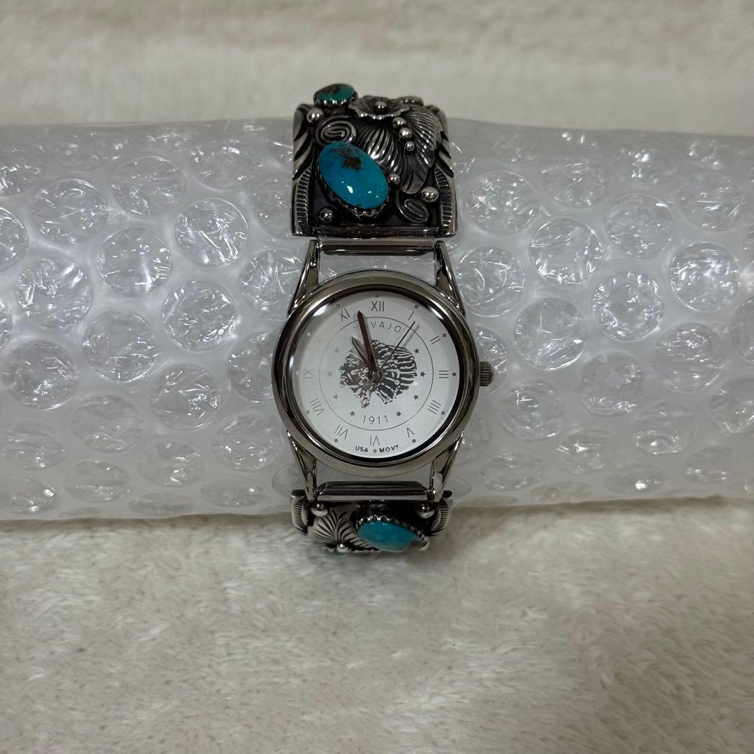 NAVAJO ナバホ 腕時計 ターコイズ 銀製 シルバー925 インディアン
