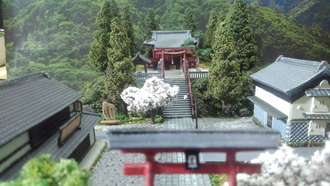 プラモデル✨神社✨寺✨お城✨ミニチュア✨ジオラマ✨３０㎝×２４㎝✨製作受付中❗