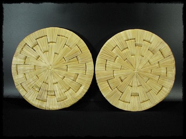 円座 5枚揃 茶道具 露地道具 網代 立礼 座布団 f316