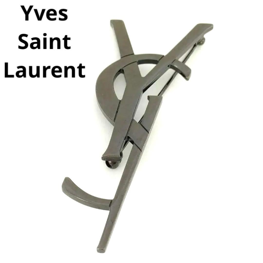 サンローラン パリ YSLロゴ カサンドラ ブローチ GP