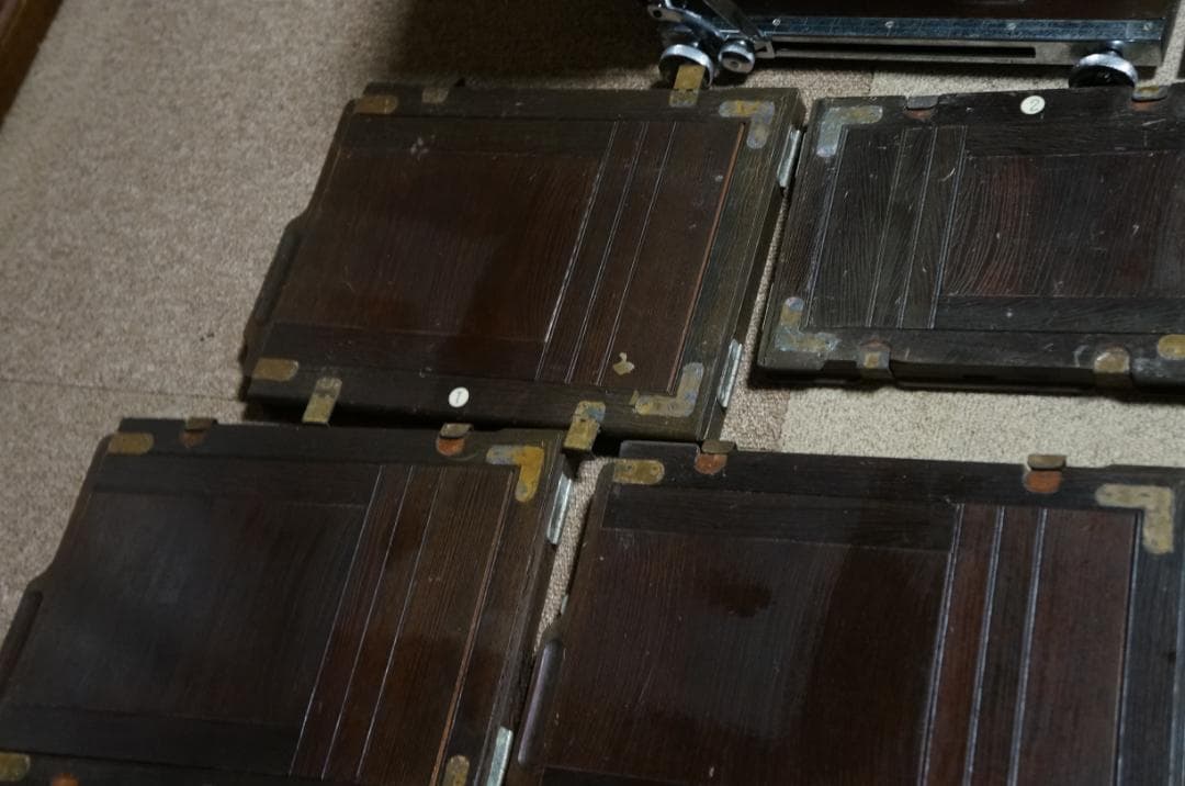 レトロ OKUHARA CAMERA オクハラカメラ 蛇腹 木製 大判　LPL