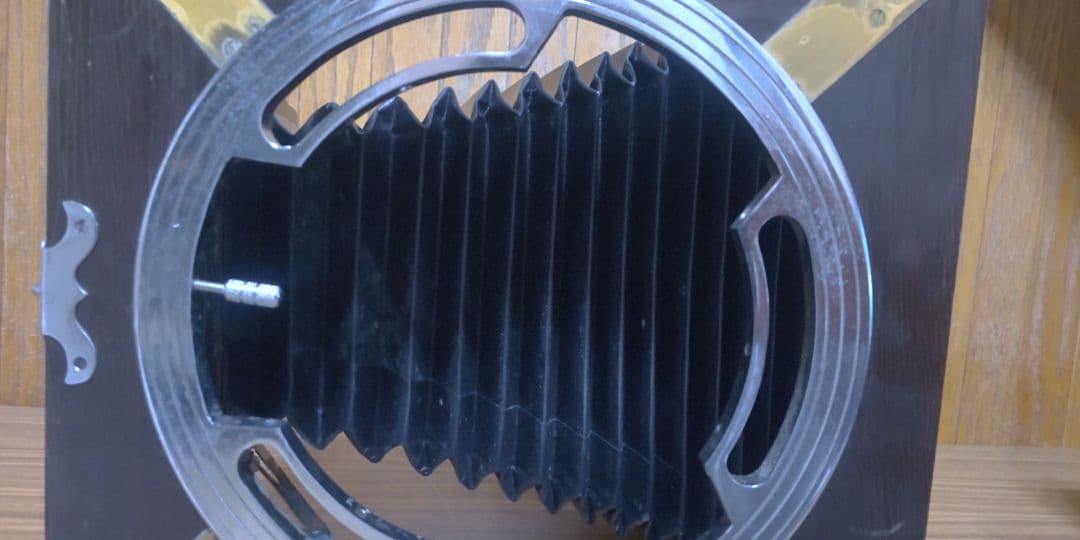 レトロ OKUHARA CAMERA オクハラカメラ 蛇腹 木製 大判　LPL