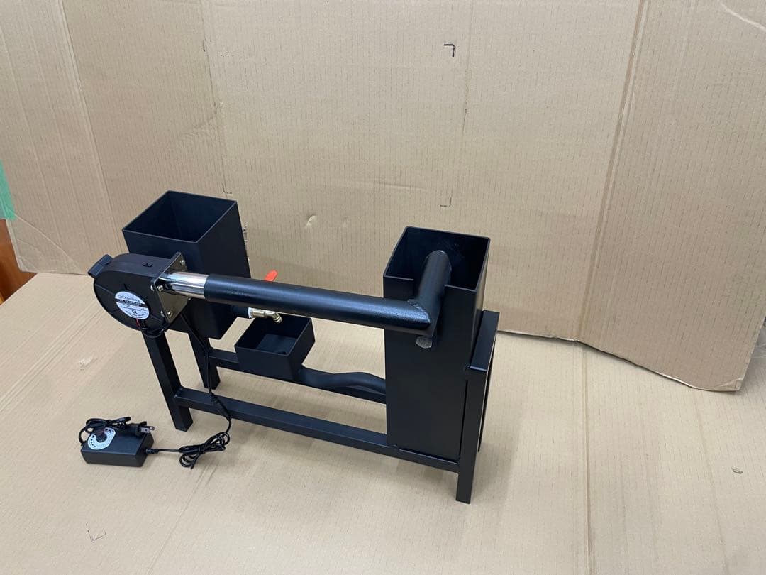 廃油ストーブ　ロケットストーブ　送風機と五徳付いています