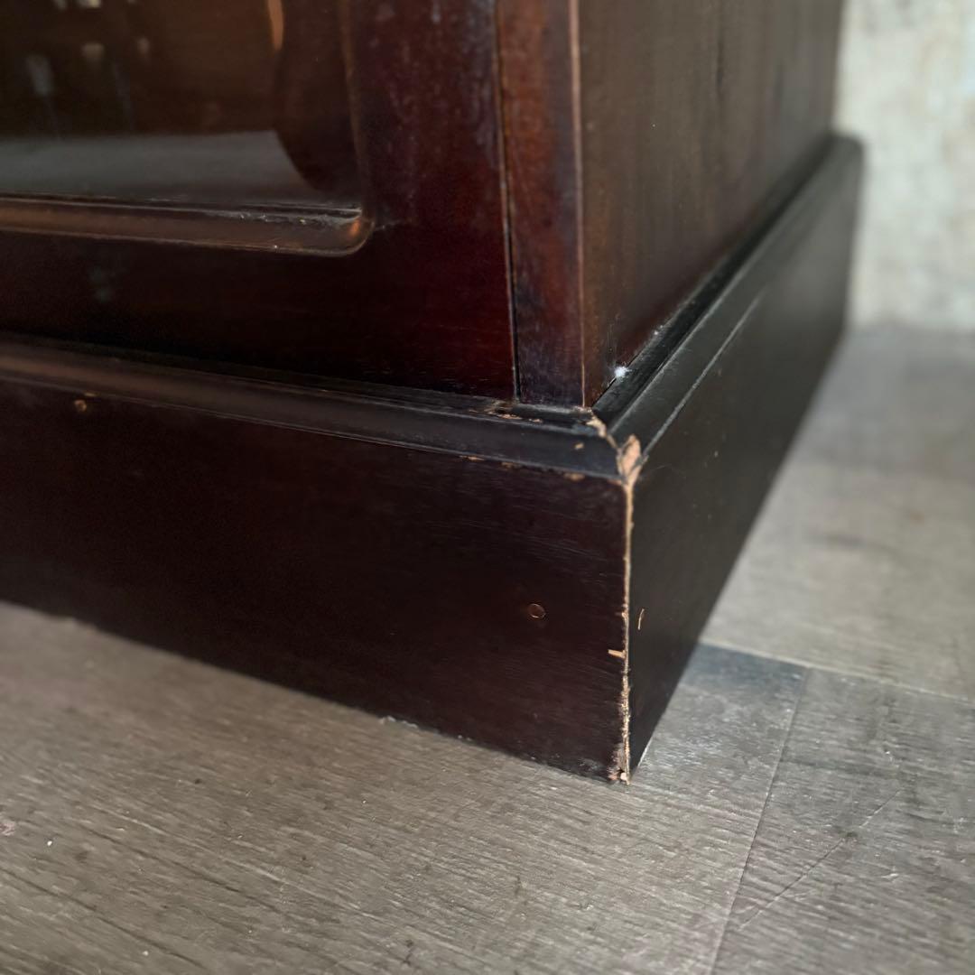 B-COMPANY シェル取手　3段キャビネット　チェスト　マホガニー