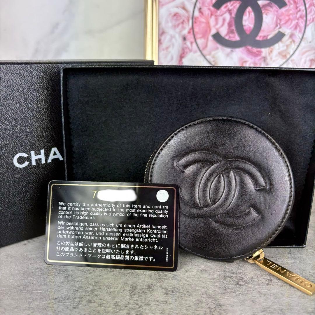 CHANEL 丸型ケース　ヴィンテージ　財布