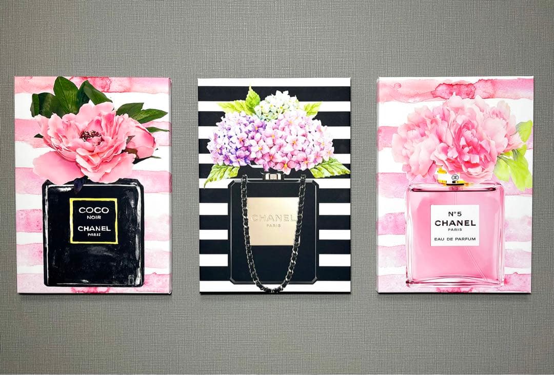 No.14♡木枠付きキャンバスアート♡ブランドオマージュアートchance 香水