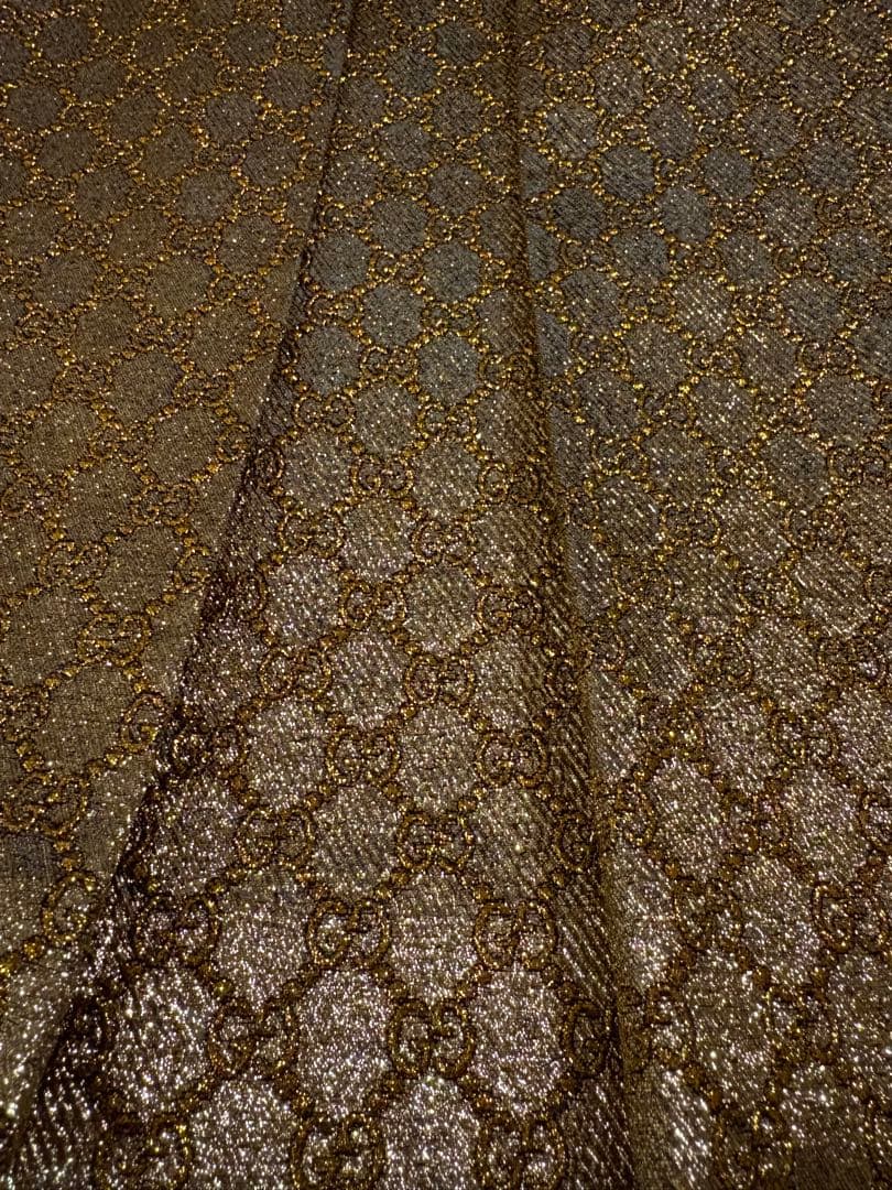 GUCCI グッチ ゴールドフレアスカート