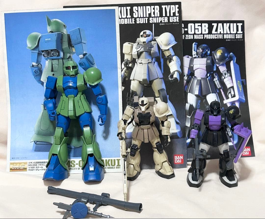 ジャンク ザク スナイパー ザクI 黒い三連星仕様 ZAKU I 3体セット
