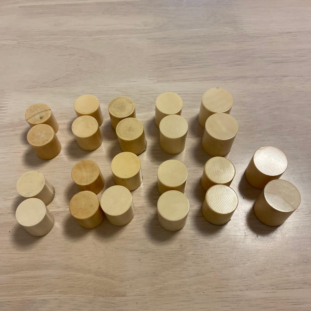 軸先　根付け材　掛け軸用　11個セット(22個) 588g