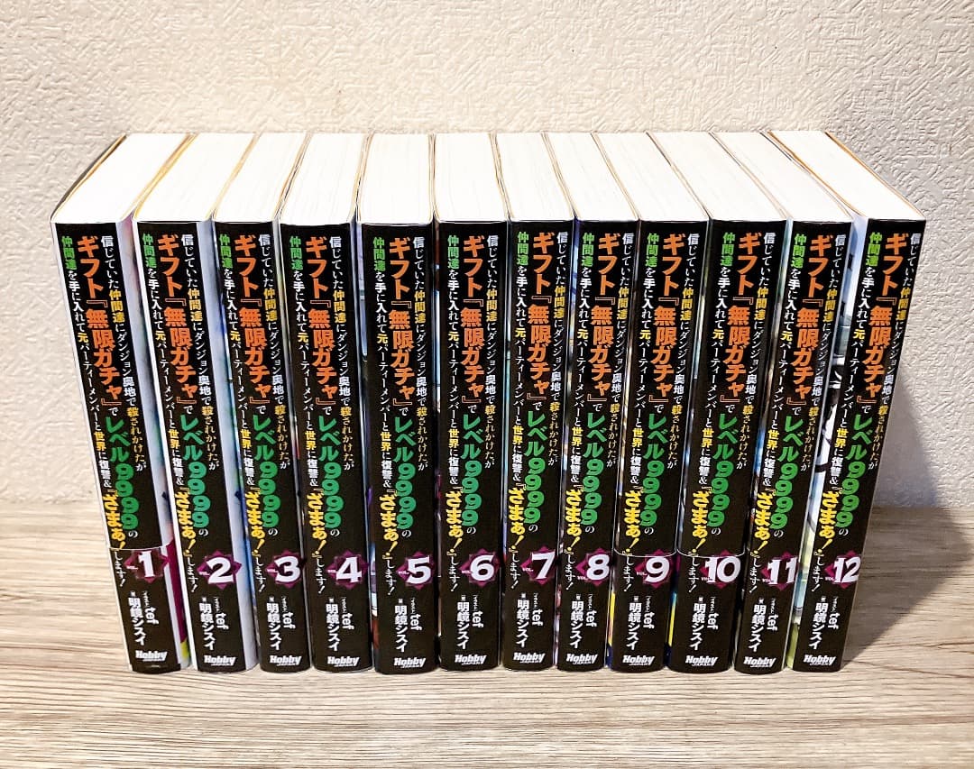 無限ガチャ 1〜12巻セット ライトノベル レベル9999 信じていた仲間達に